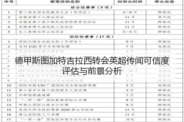 德甲斯图加特吉拉西转会英超传闻可信度评估与前景分析